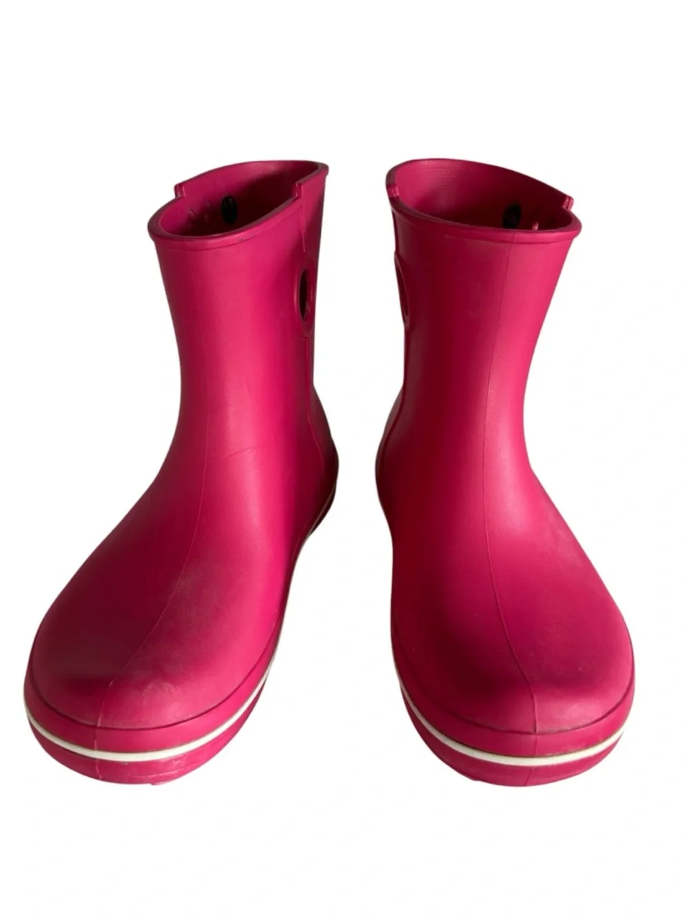 CROCS Jaunt Shorty Rain Boots Berry Women’s Size 9 Garden Sporty Cottagecore